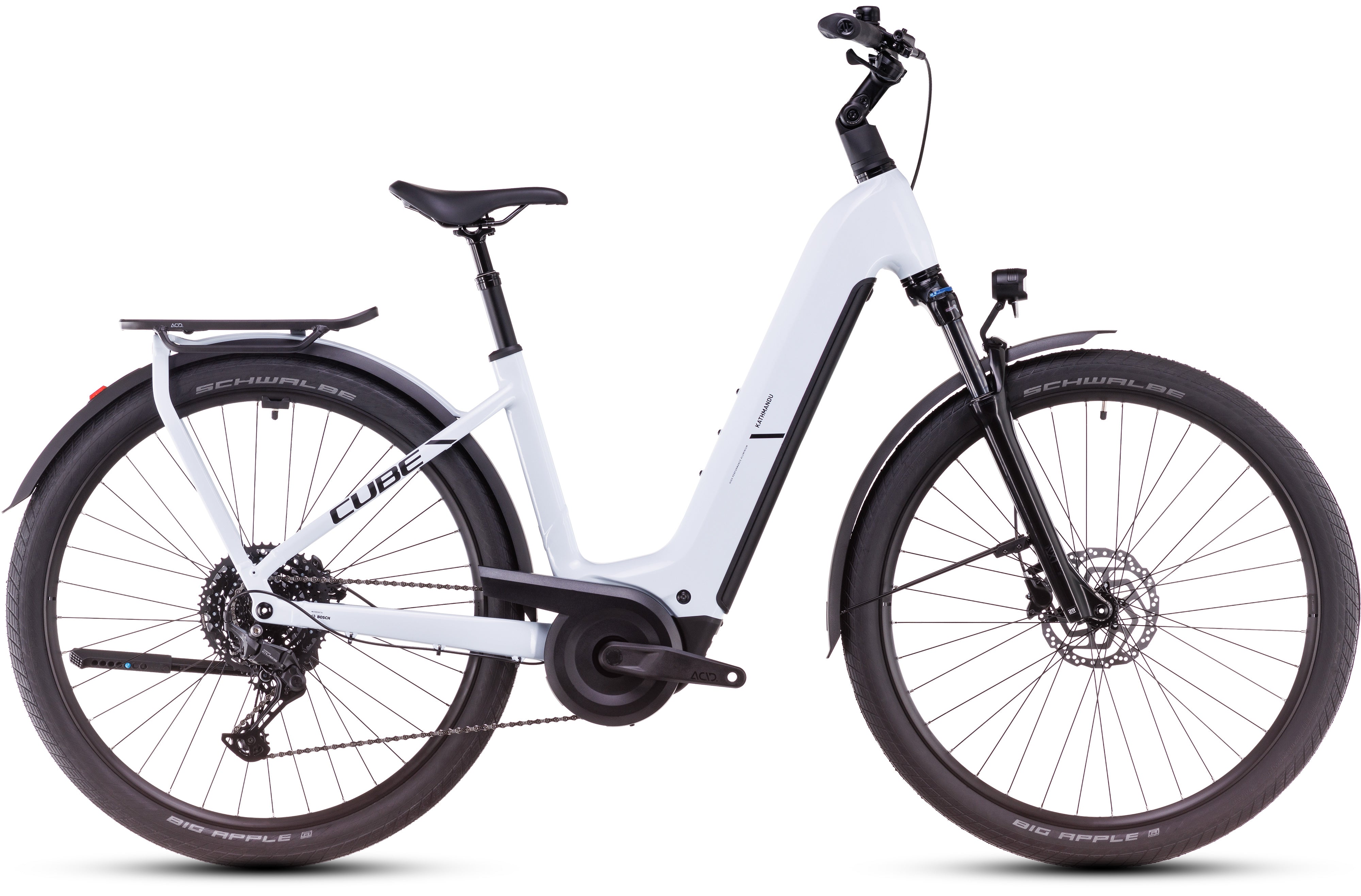 Cube Kathmandu Hybrid ONE 800 Easy Entry blanc polaire et noir (2025)