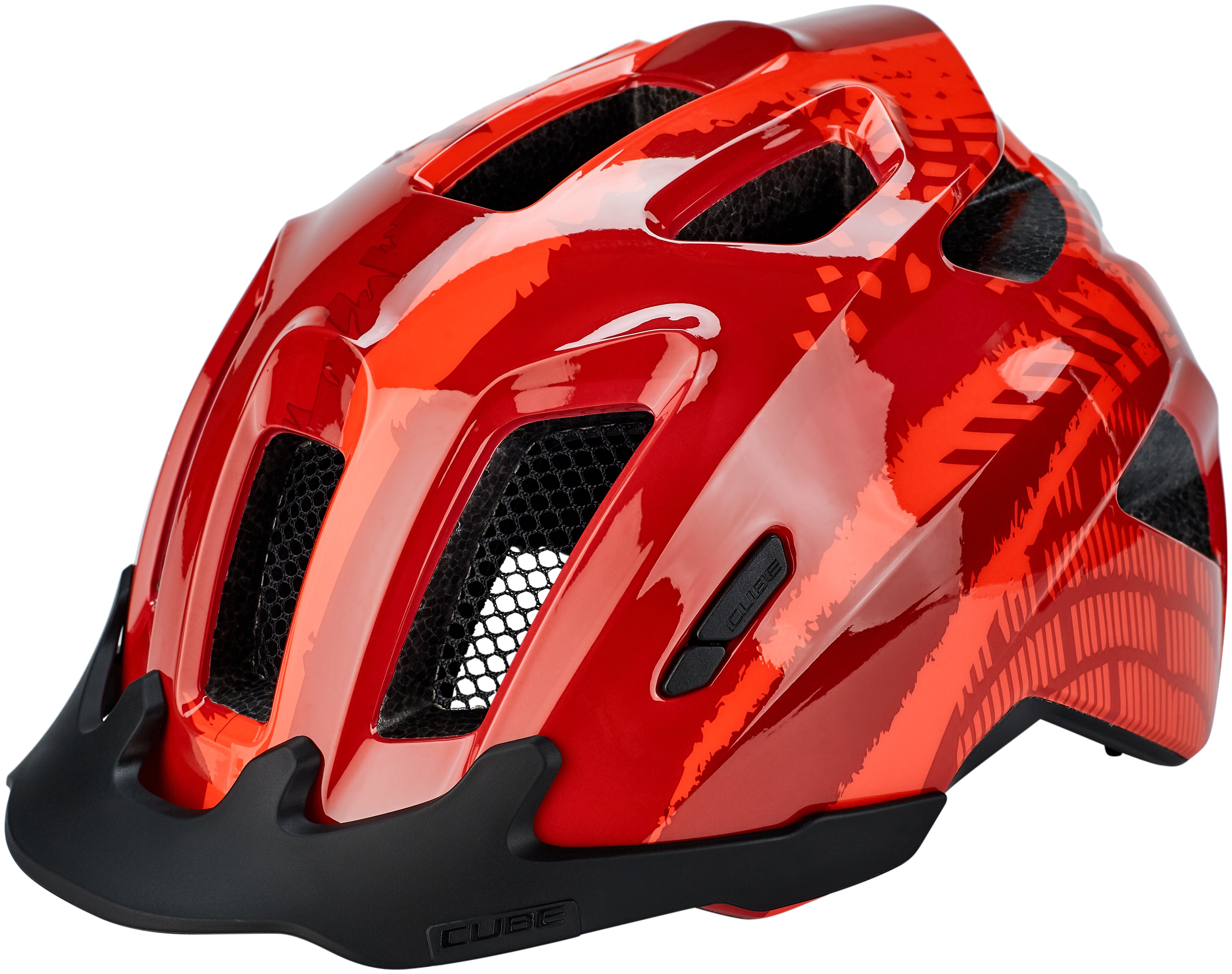 Casque CUBE ANT enfants rouge splash