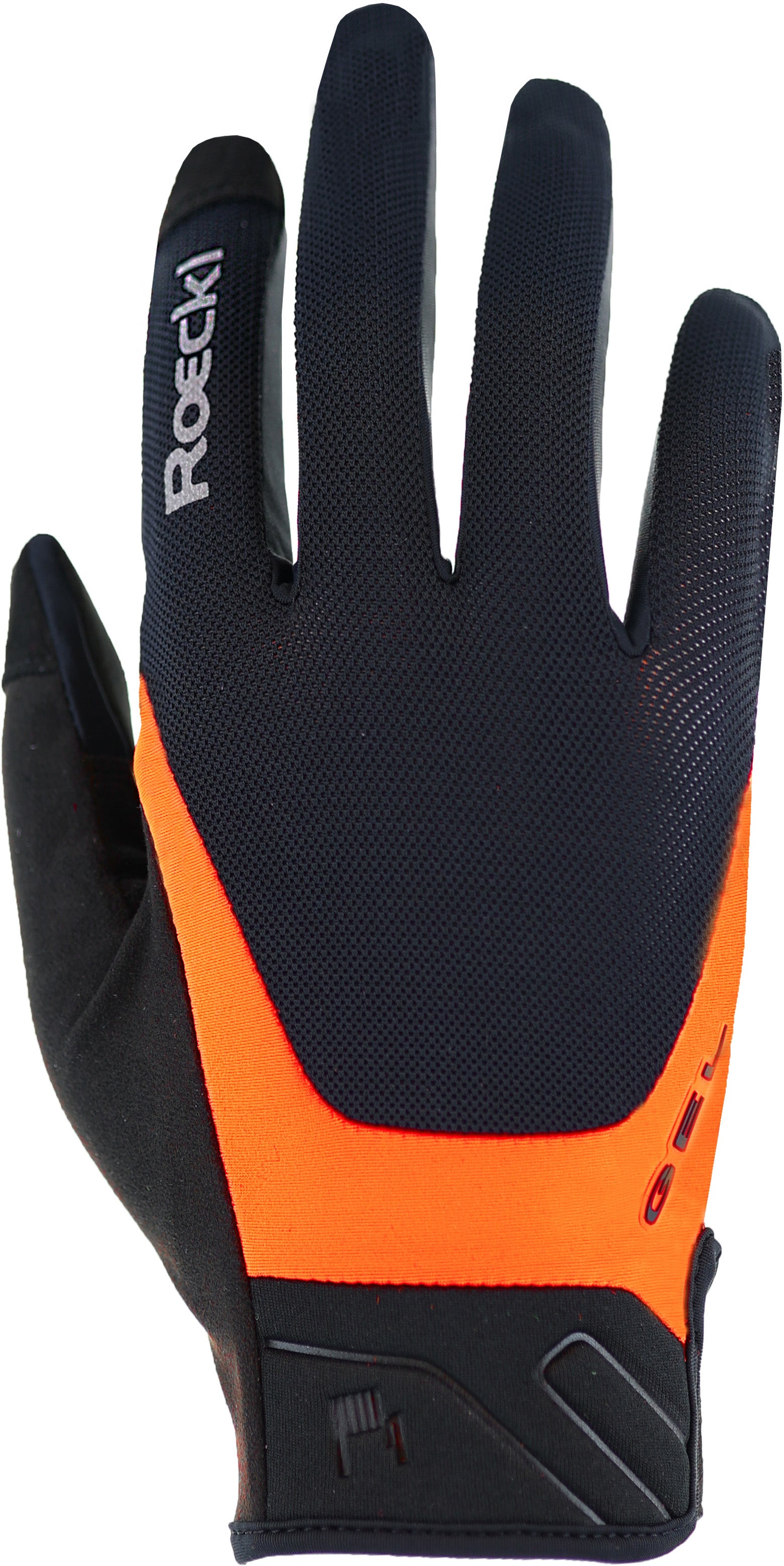 Gants Roeckl Mori 2 noir/orange fluo