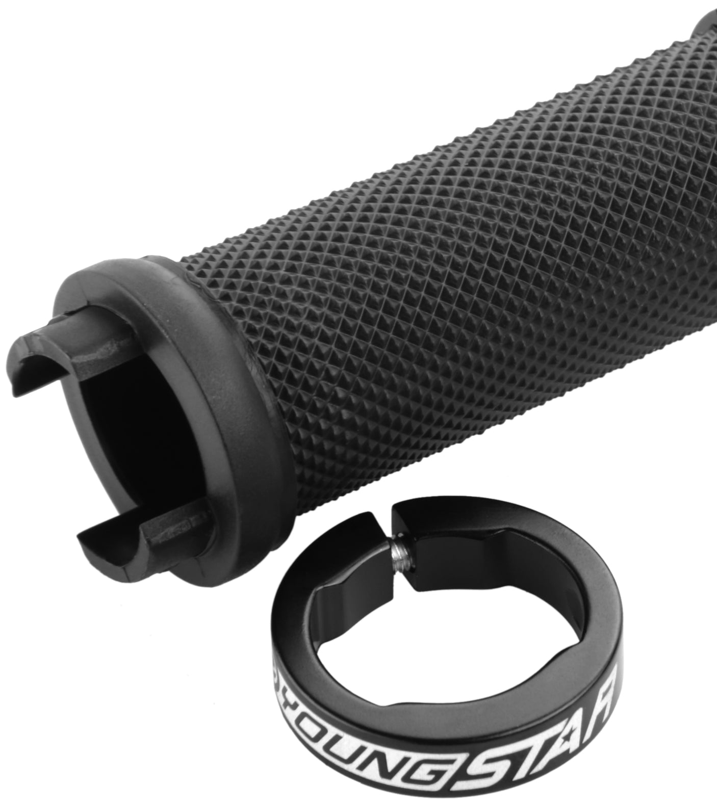 Reverse Youngstar Single Lock-On Grips Ø28mm 98mm enfants noir