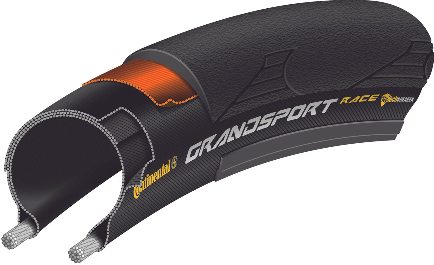 Pneu souple Continental Grand Sport Race 700x23C noir