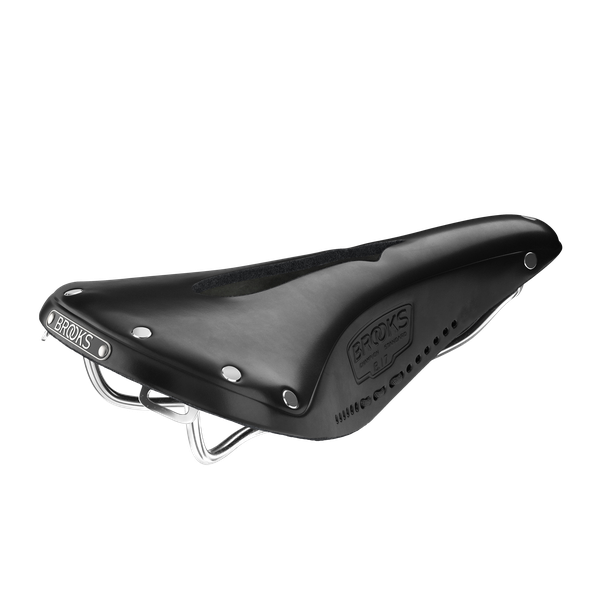 Selle Brooks B17 en cuir sculpté pour hommes, noir