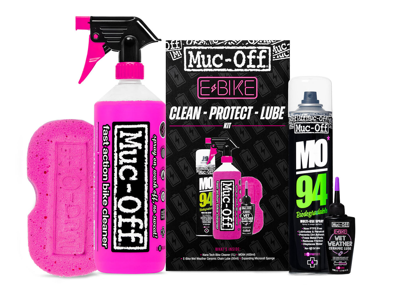 Kit de nettoyage Muc-Off E-Bike Clean/Protect/Lube