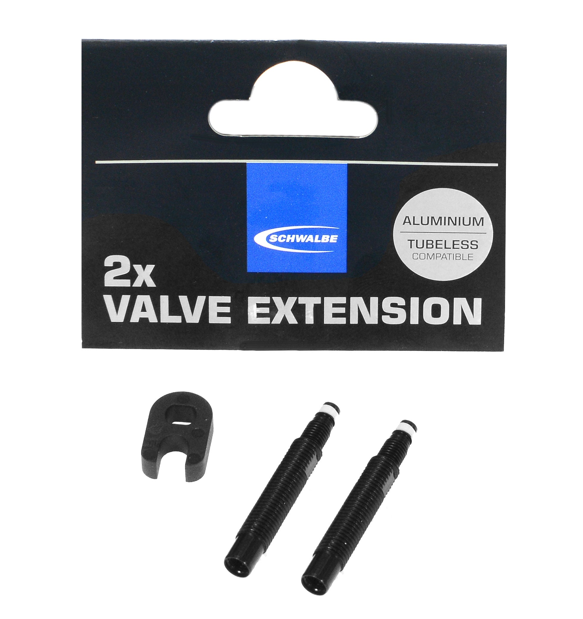 Rallonge de valve tubeless Schwalbe 2 pièces