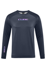 CUBE ATX maillot col rond manches longues noir homme