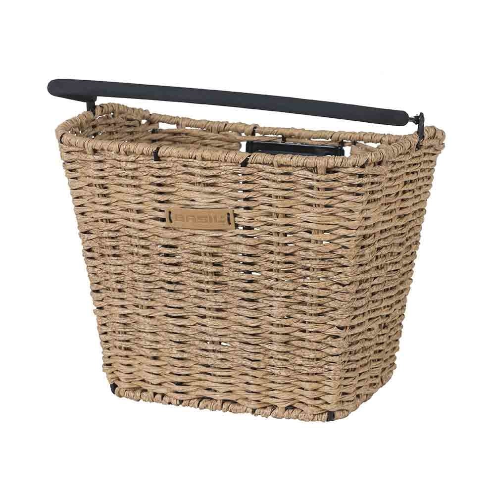 Panier de guidon Basil Bremen Rattan Look KF beige