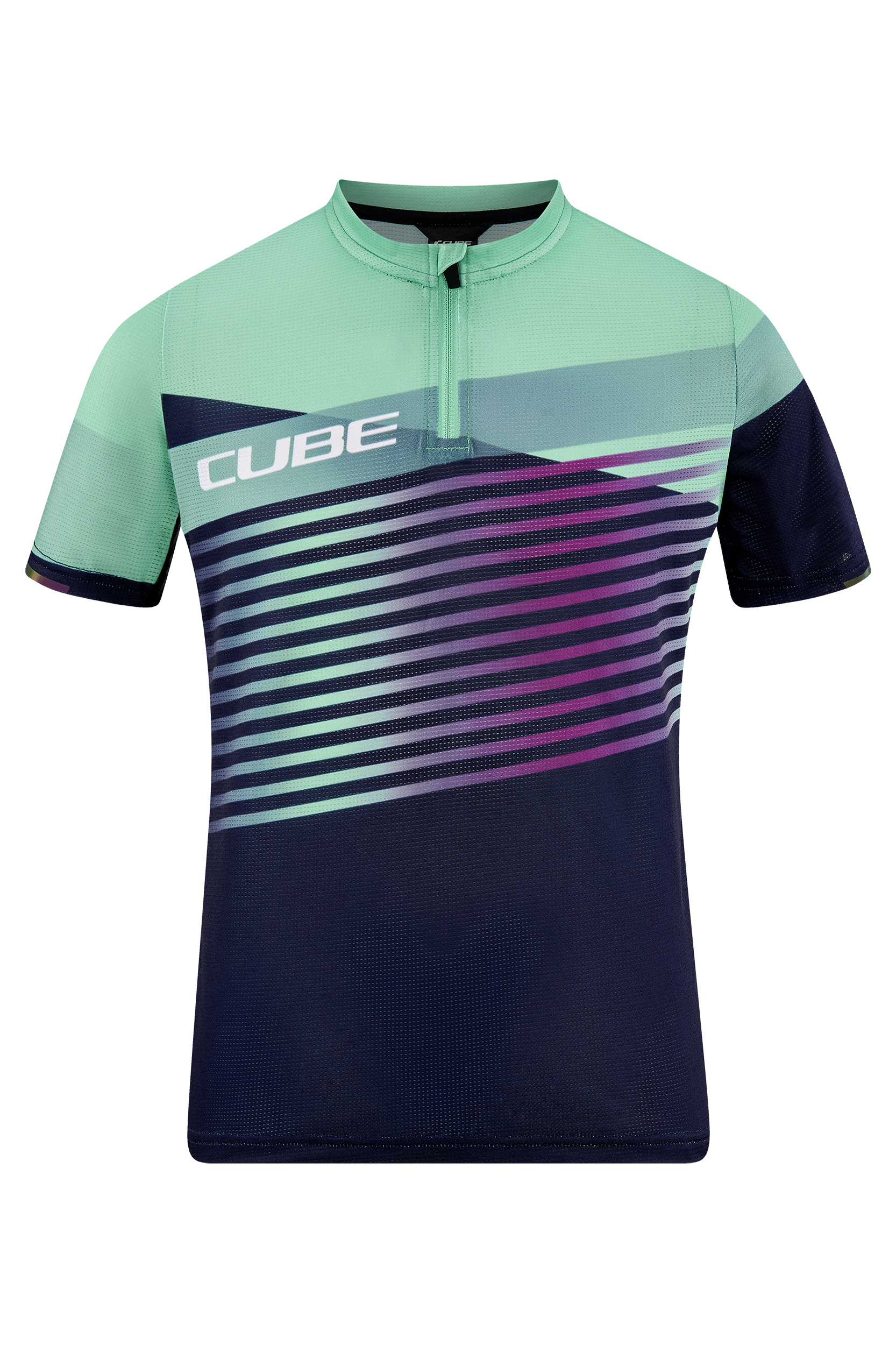 CUBE TEAMLINE maillot ROOKIE manches courtes bleu'n'mint