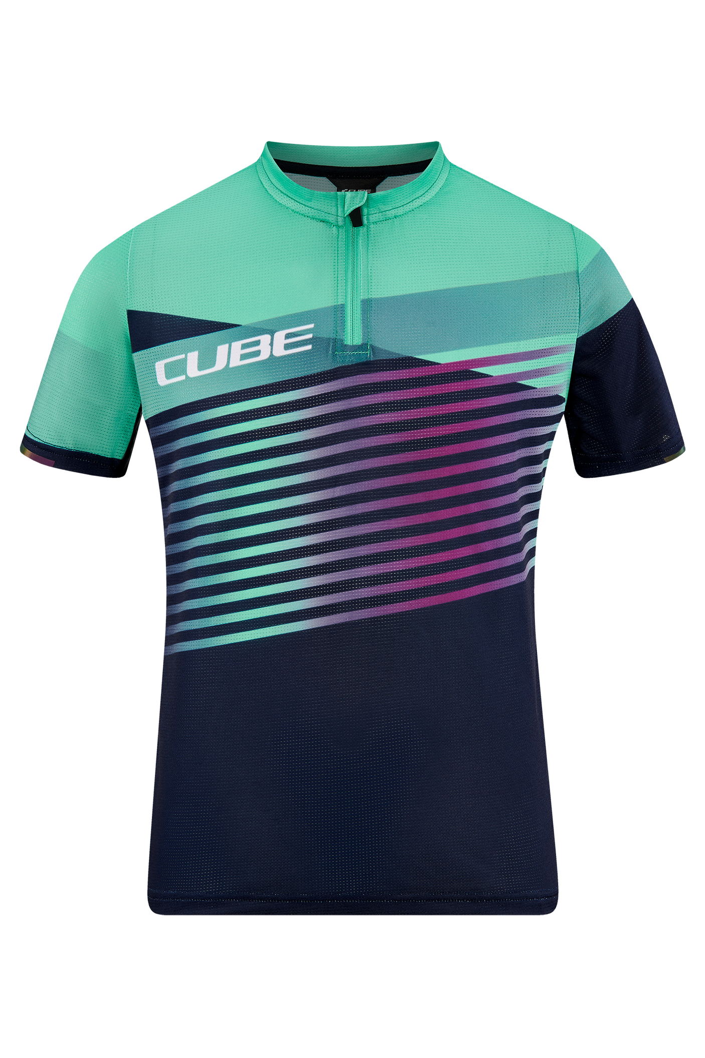 CUBE TEAMLINE maillot ROOKIE manches courtes bleu'n'mint