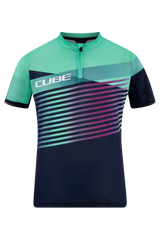 CUBE TEAMLINE maillot ROOKIE manches courtes bleu'n'mint