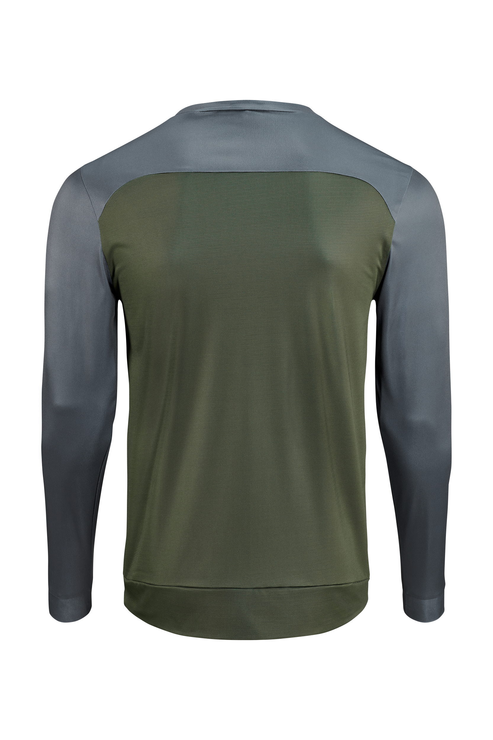 CUBE ATX maillot col rond TM manches longues olive´n´grey homme