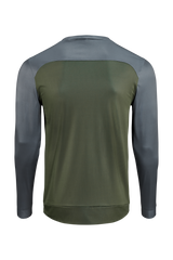 CUBE ATX maillot col rond TM manches longues olive'n'grey