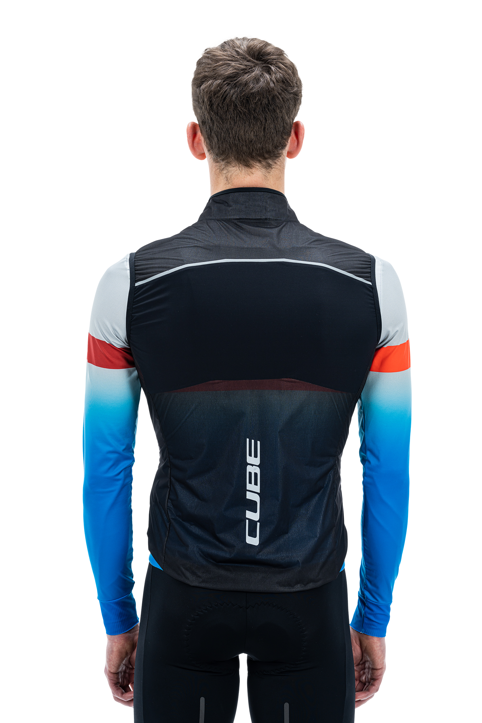 Gilet coupe-vent CUBE TEAMLINE noir