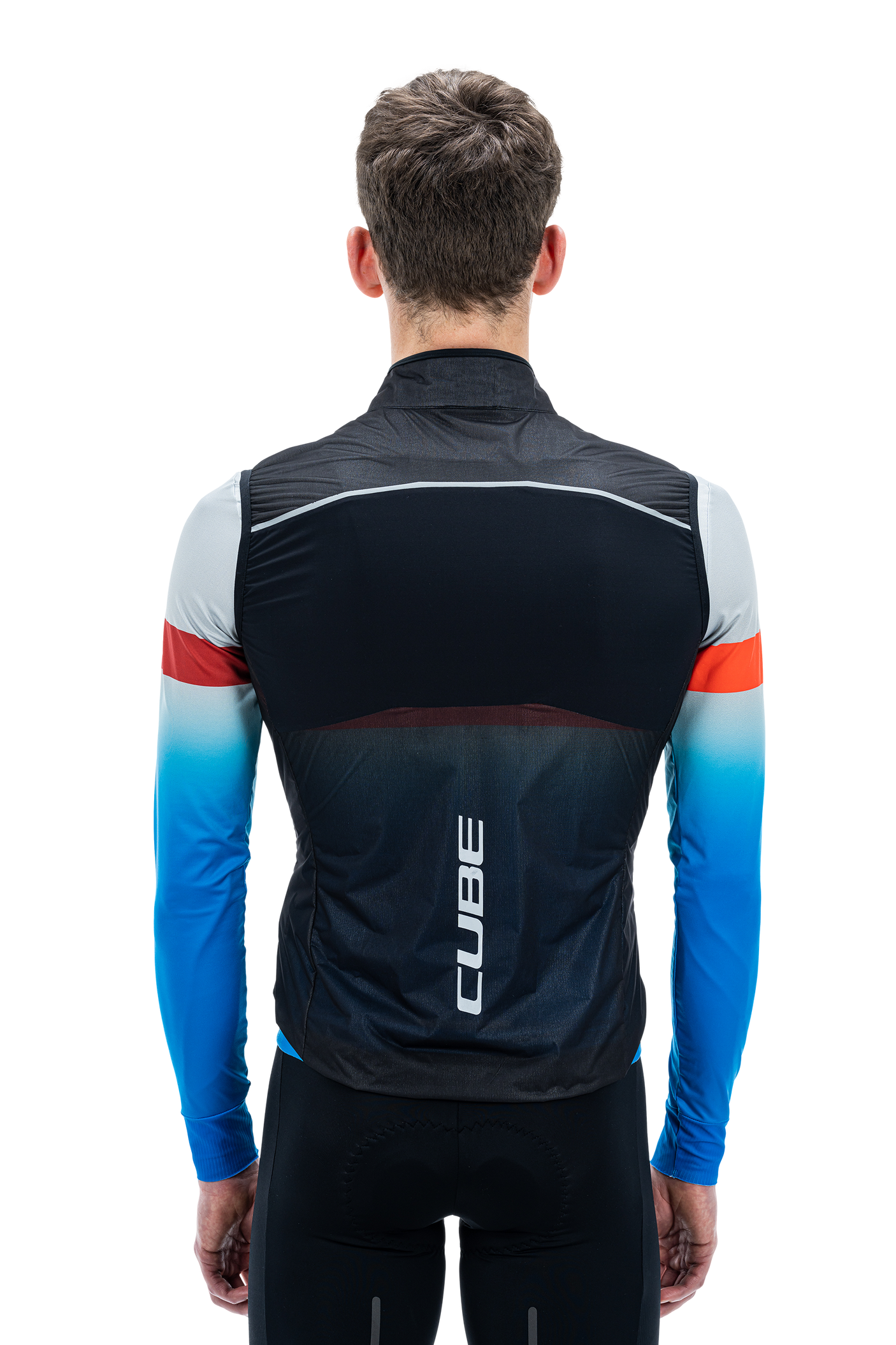 Gilet coupe-vent CUBE TEAMLINE noir