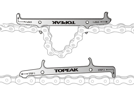 Crochet de fixation de chaîne Topeak et jauge d'usure