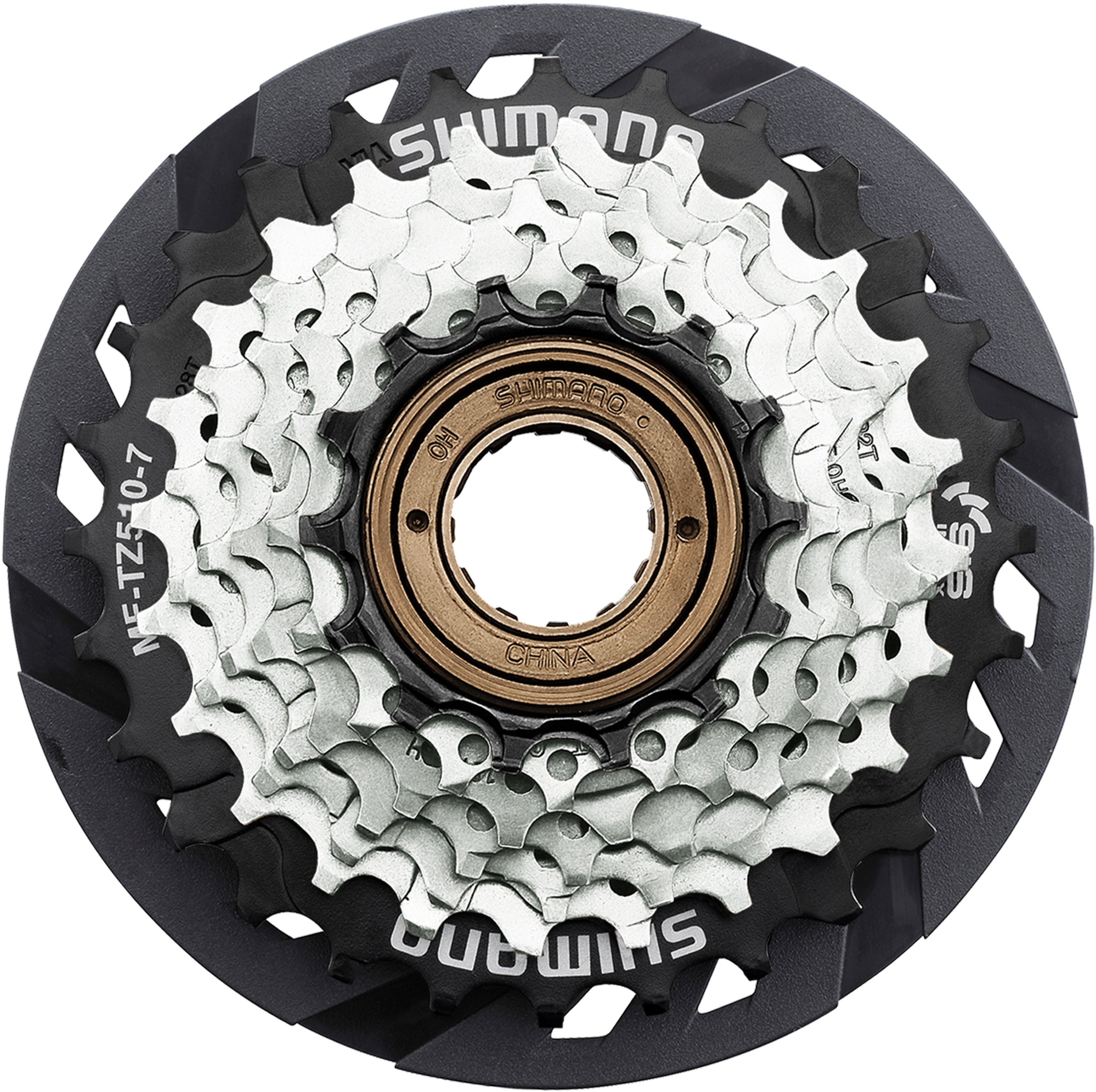 Couronne à vis Shimano MF-TZ510 7 vitesses marron/noir