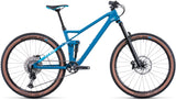 Cube Stereo 140 HPC Race 27.5 bleu profond et blanc