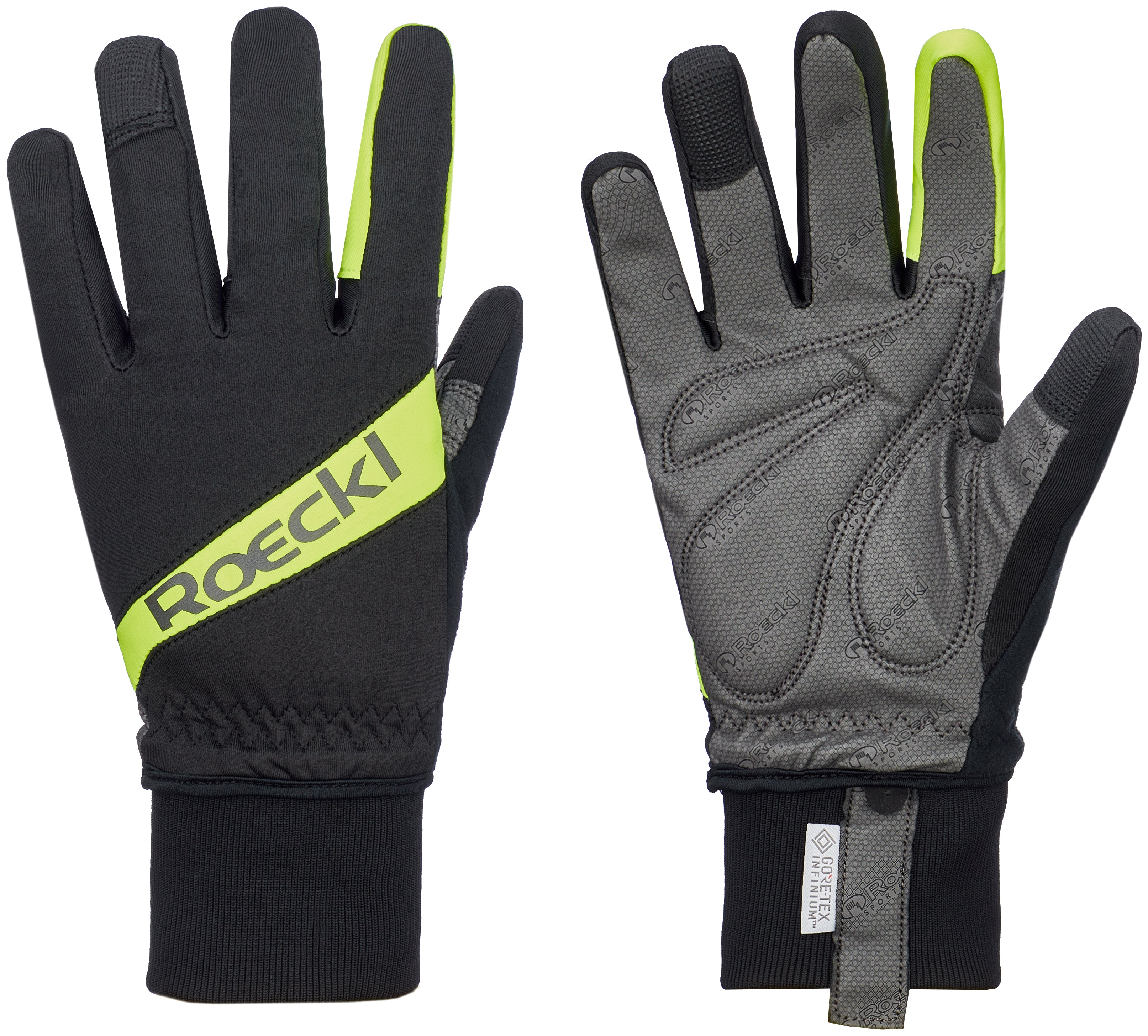 Roeckl Rofan gants noir/jaune