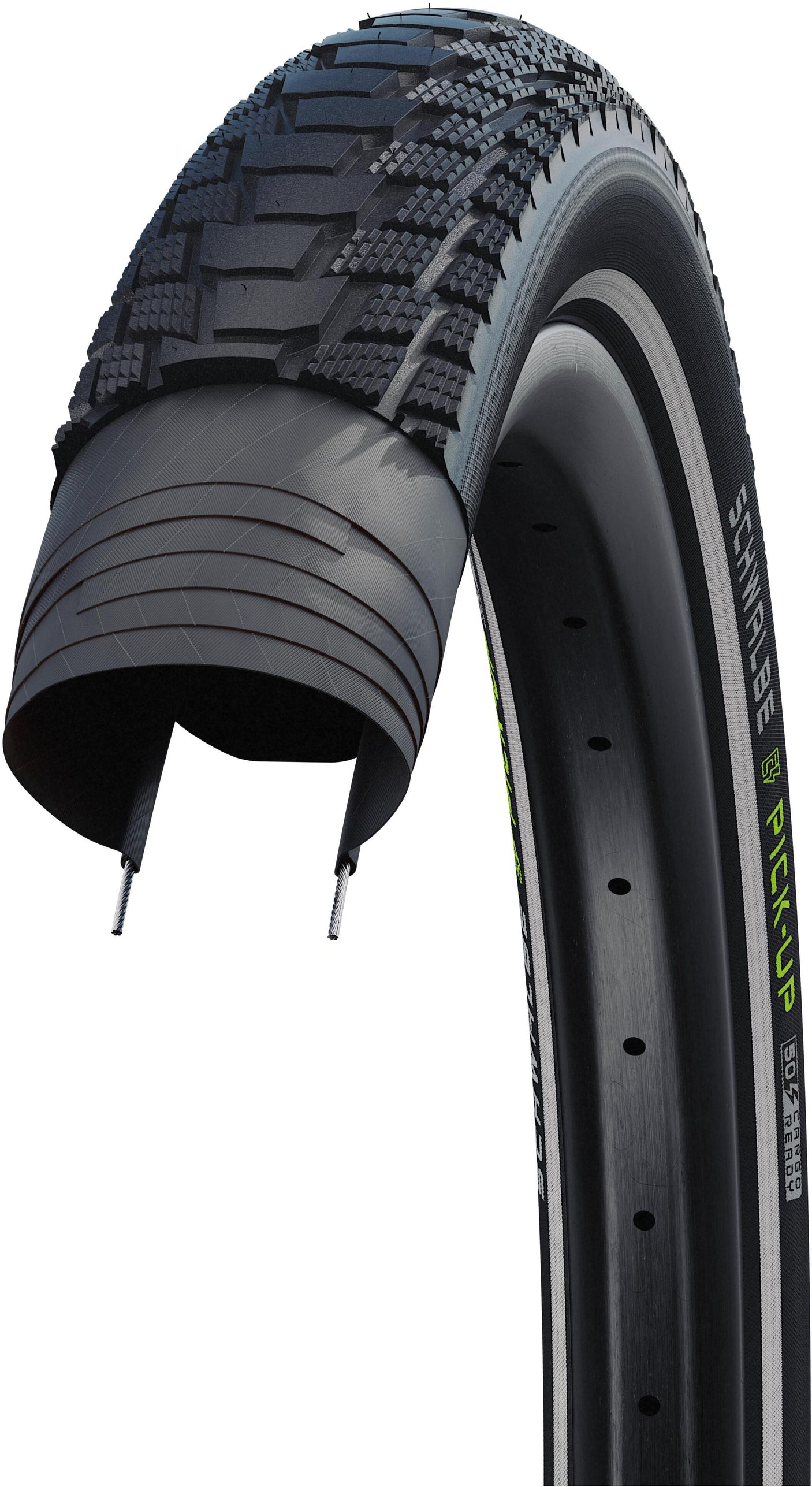 SCHWALBE Pick-Up Performance pneu à pneu 26x2.60" Super Defense TwinSkin Reflex Addix noir