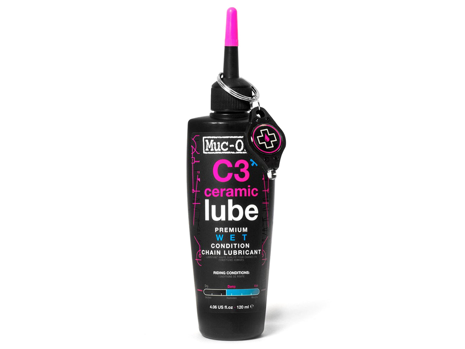 Lubrifiant pour chaîne Muc-Off C3 Wet Ceramic Lube 120 ml