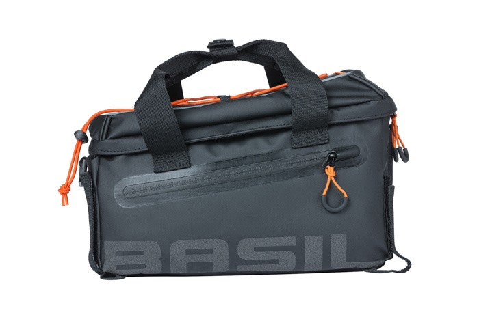 Basil Miles Tarpaulin sac porte-bagages 7l noir/orange